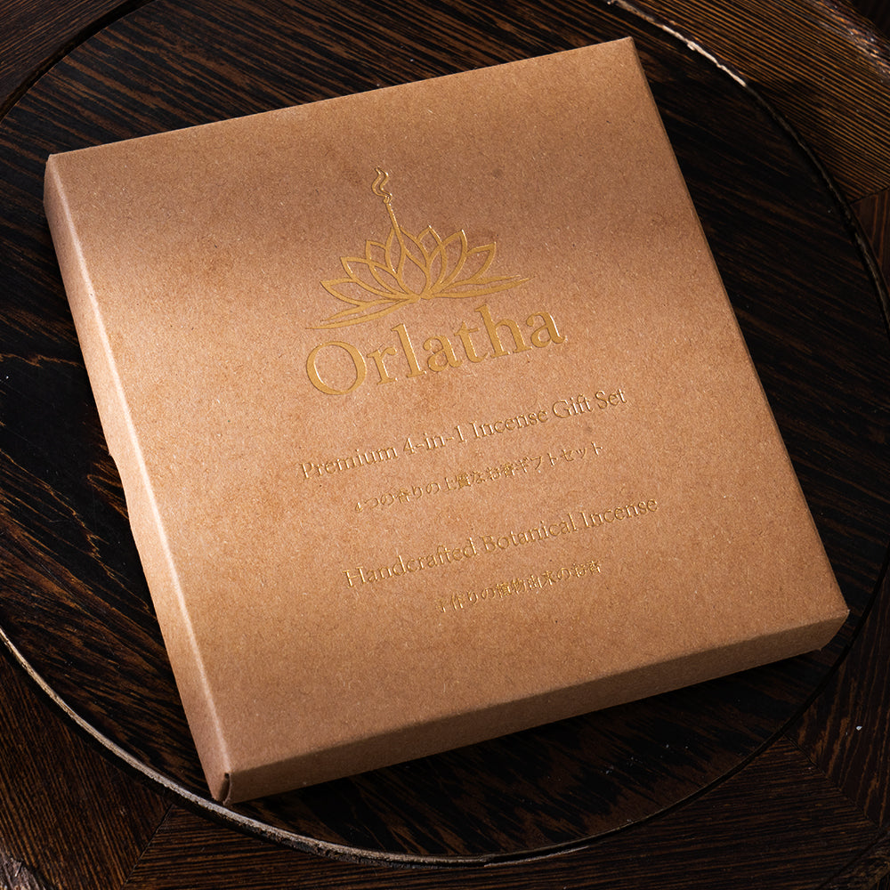 Orlatha Handmade Short Incense Sticks Gift Set – 4 Scent Assortment, 108 Sticks