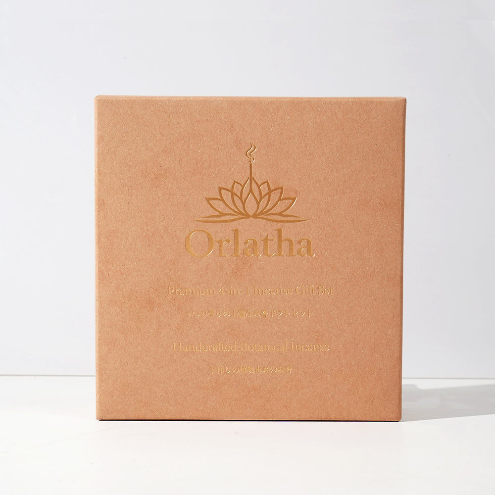 Orlatha Handmade Short Incense Sticks Gift Set – 4 Scent Assortment, 108 Sticks