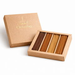 Orlatha Handmade Short Incense Sticks Gift Set – 4 Scent Assortment, 108 Sticks